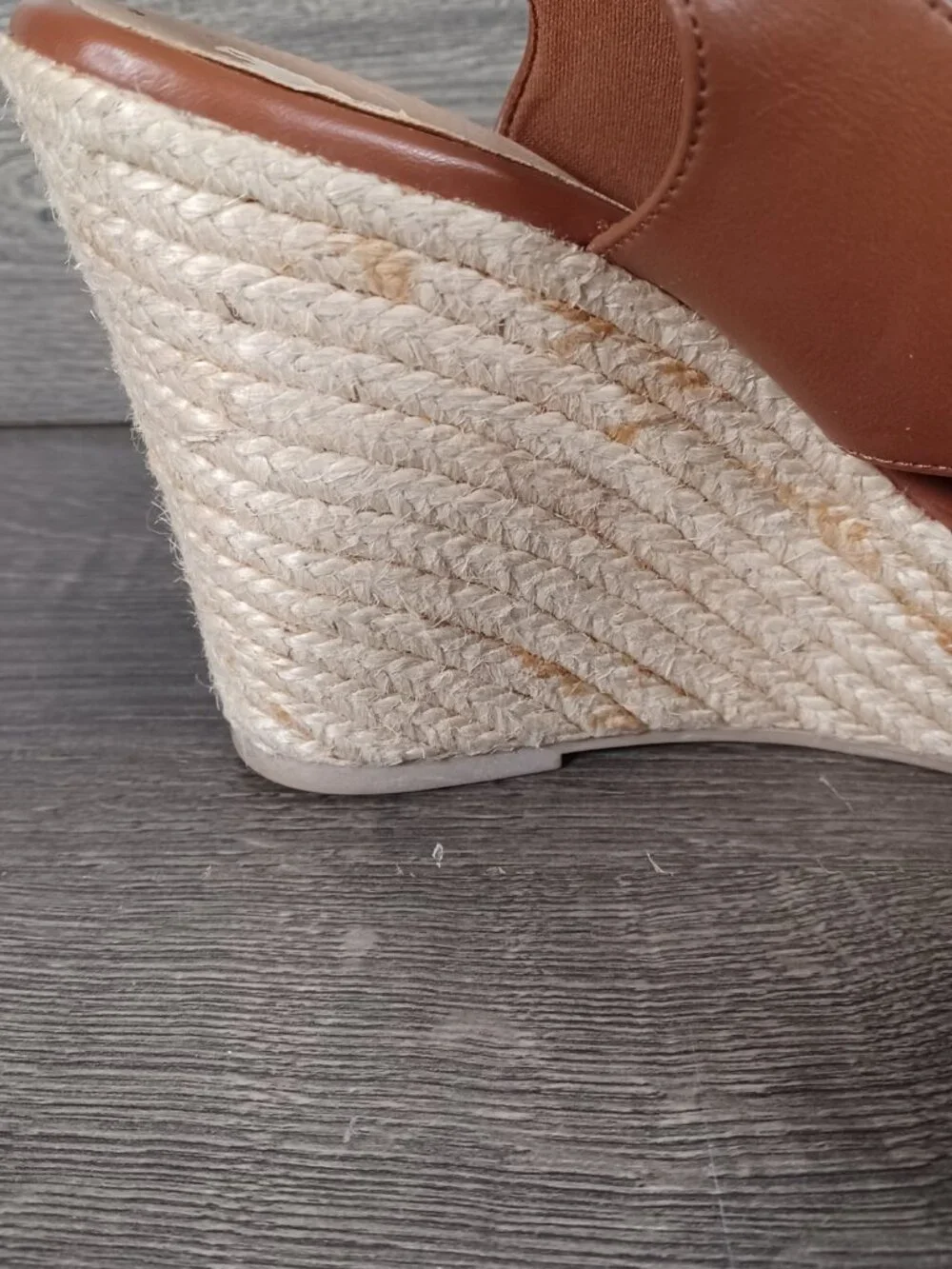 American Eagle Women's Size 8.5 Brown Wedge Heels With Buckles